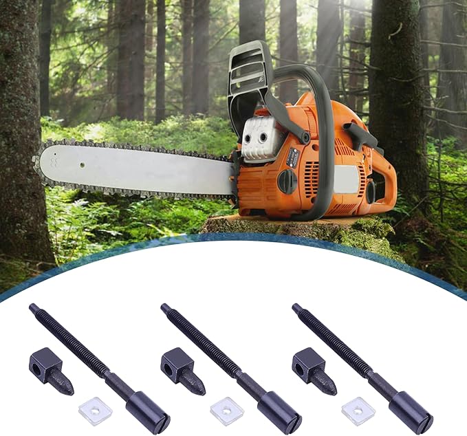 3 Pack Chain Adjuster Screw Kit for Husqvarna 395 394 XP 395XP Chainsaw, 394XP 395XP Chain Adjuster Tensioner Screw Chainsaw Parts Replace 503 46 77 01, 503467701, 503 46 77-01