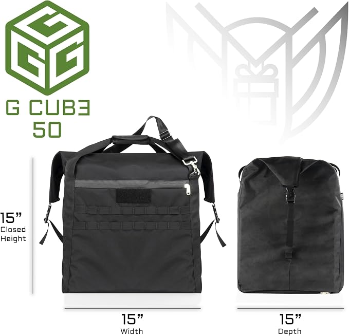 Xtreme Sight Line ~ G CUBƎ 50 Faraday Bag for Small to Medium Generators and Electronics ~ Protects Against EMP/CME/EMF/RF ~ Diamond Form Farday Lined Interior ~ Safety Orange