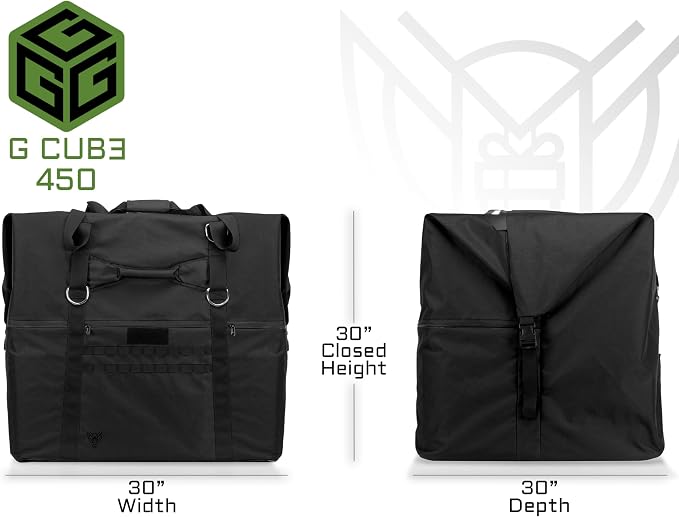 Xtreme Sight Line ~ G CUBƎ 450 Faraday Bag for Large Generators and Electronics ~ Protects Against EMP/CME/EMF/RF ~ Diamond Form Farday Lined Interior ~ Black
