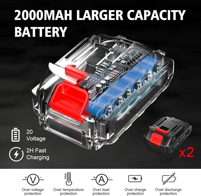 Mini cordless chainsaw, 6-inch portable electric chainsaw, small handheld battery powered chainsaw for wood cutting, tree trimming, and yard work