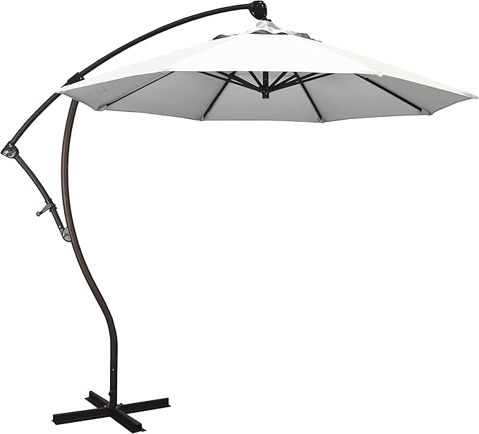 California Umbrella 9-Foot Offset Cantilever Patio Umbrella Infinite Tilt