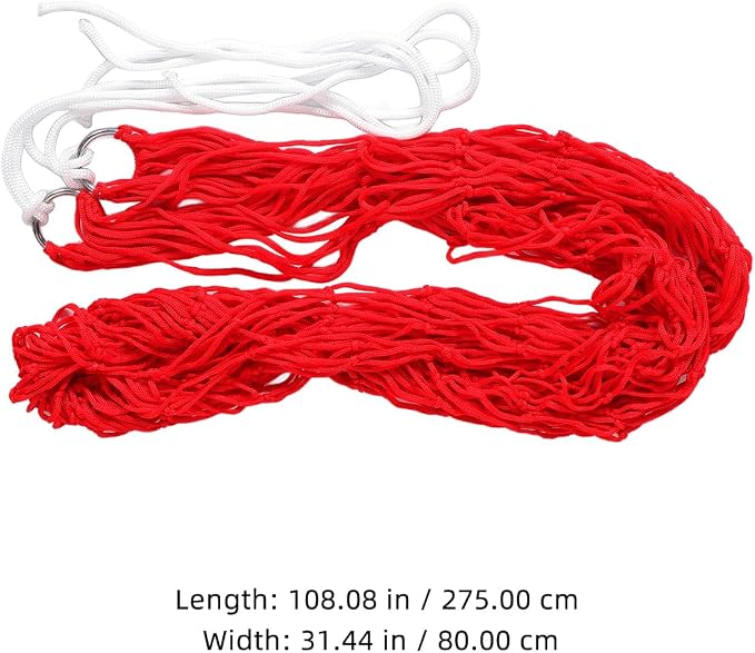 Sosoport Nylon Rope Hammock Chair Camping Mesh Portable Hammock Bed Camping Essentials Camping Gear
