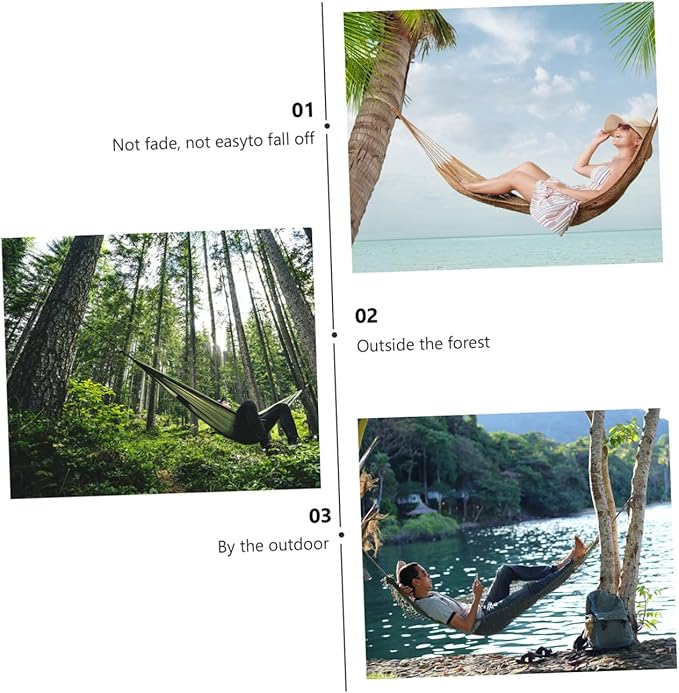 Ciieeo Canvas Single Person Hammock with Anti-tip Design, Rainbow Striped Outdoor Swing for Travel, Camping, and Backyard Leisure