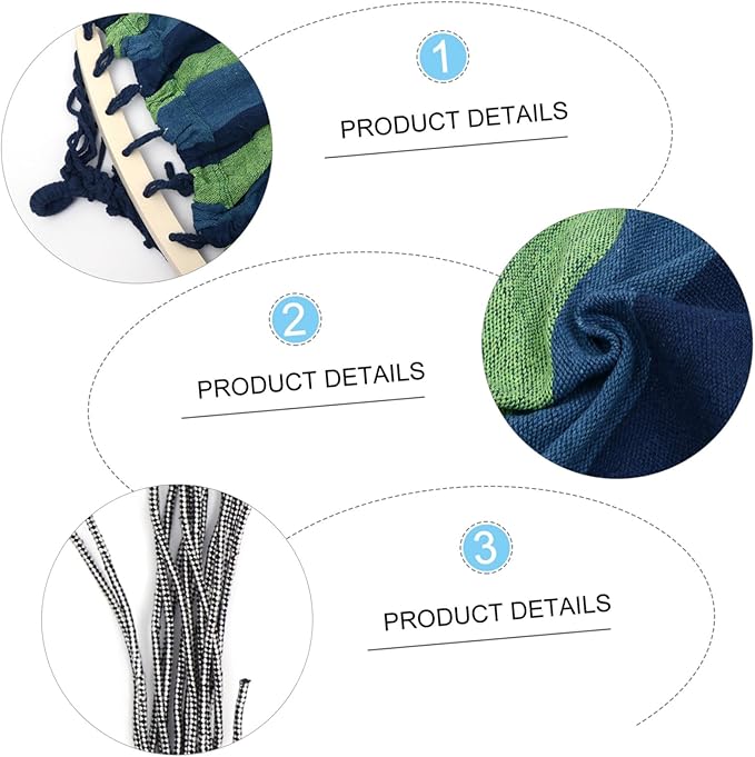 LIOOBO Portable Outdoor Canvas Hammock Double Camping Swing Breathable for Garden Beach and to Assemble Relaxation for Nature Lovers