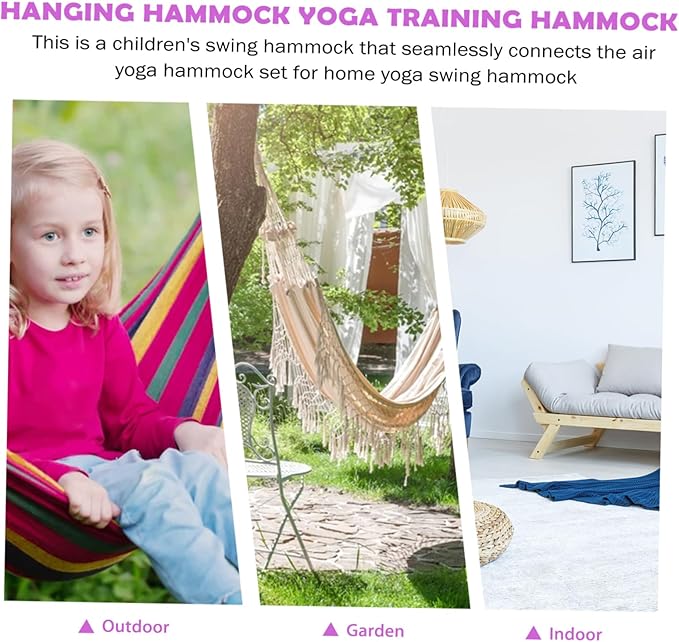 SUPVOX 1set Outdoor Boys and Girls Aerial Hammock Boy Girl Gray Material Cozy Relaxation Fitness Tool for Home Use
