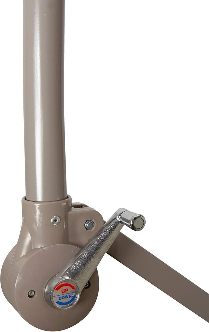 Northlight 10ft Offset Outdoor Patio Umbrella with Hand Crank, Hunter Green
