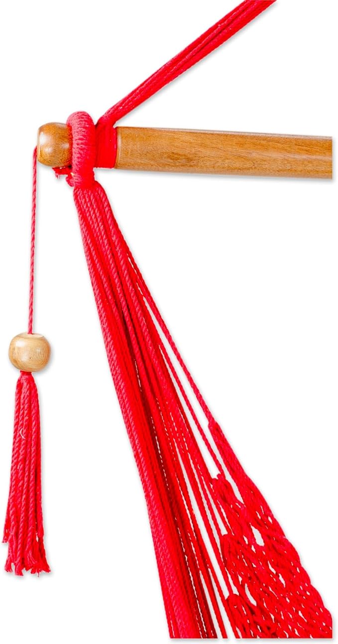 NOVICA 299388 Hammock, Red