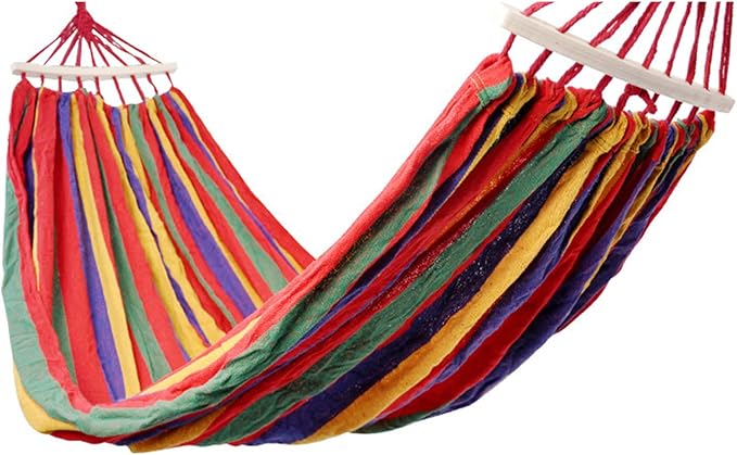 Hammock Swing, Travel Hammock, Portable Hammock, Comfortable Folding Mesh Net, Camping Accessories Single Hammock for Outdoor Indoor,Red,190x150cm