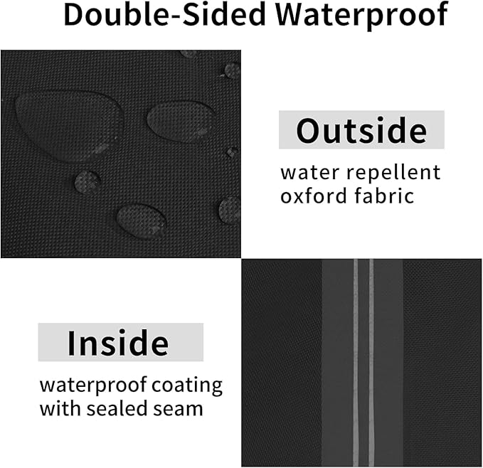 Porch Swing Cover 56Inch Waterproof 600D Oxford Hanging Outdoor Swing Cover Garden Hammock Patio Furniture Covers (Black, 56x28x(32-24) Inch)