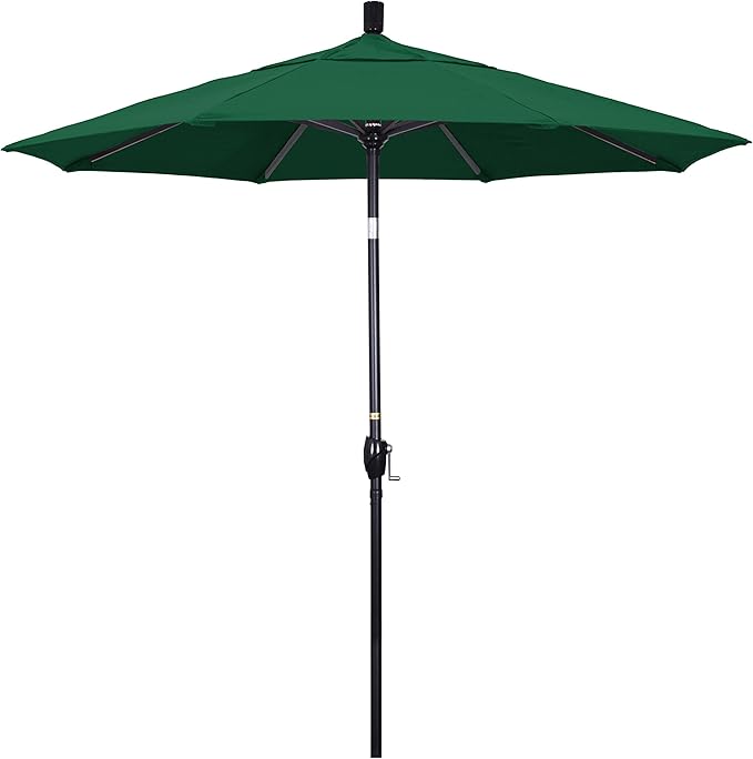 California Umbrella 7.5' Round Aluminum Market Umbrella, Crank Lift