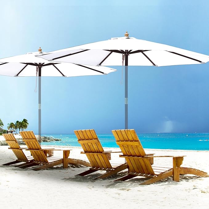 Yescom Patio Umbrella Replacement Outdoor Canopy Beach Backyard Market Table Top Cover