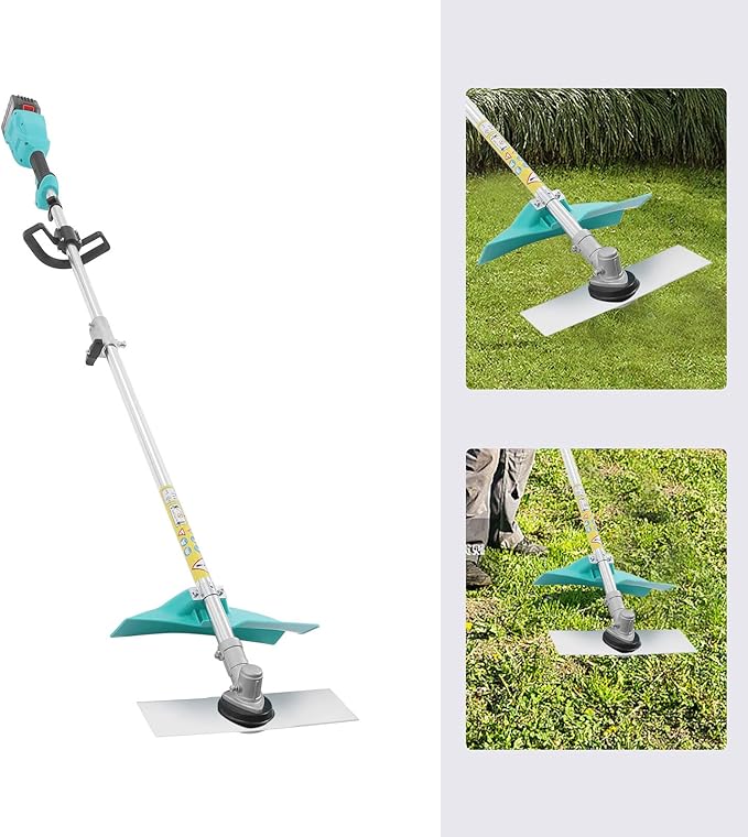 24V 6.0Ah Cordless Lawn Mower, Brushless Electric Mower with Battery and Charger, Lightweight for Small Yards, Rear Motor