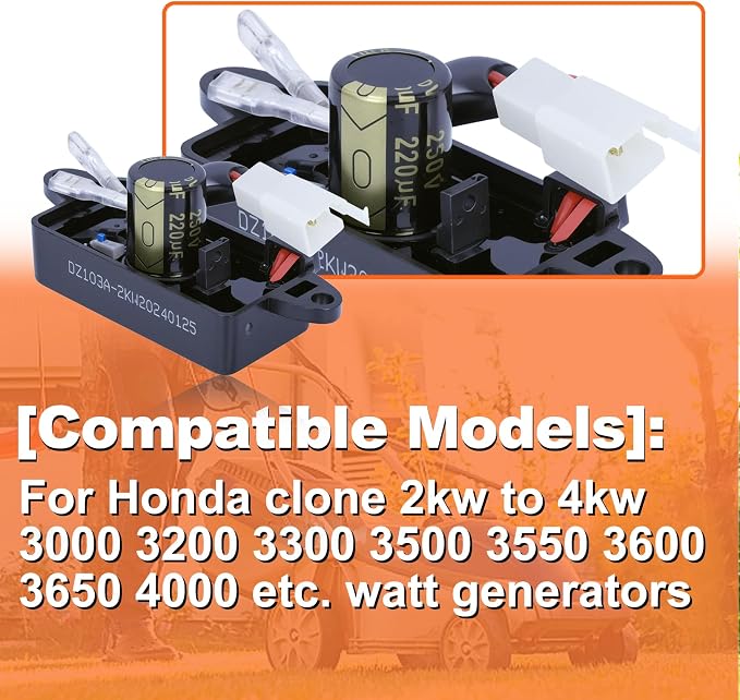 3500 4000 Watt Generator AVR Automatic Voltage Regulator Rectifier 290440009 2KW 3KW 3.5kw 4kw for Honda and Clones Predator Champion Blackmax Powermate Duromax Firman Wen Etq 4375 4650 OEM