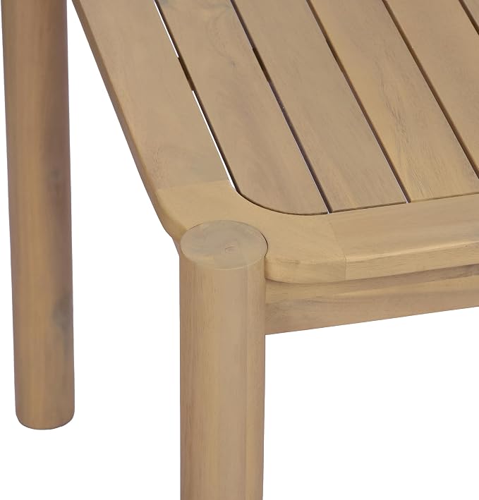 Christopher Knight Home Cascade 70" Outdoor Rectangular Dining Table, Acacia Wood Patio Dining Table for 4-6 People, Solid Wood Outdoor Table for Patio Deck Garden Backyard Dining, Light Teak