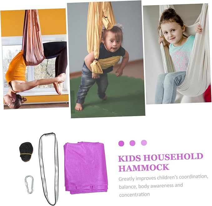 BESPORTBLE 1set Boys and Girls Hammock Portable Outdoor Hanging Hammock for Camping Travel and Comfortable Design for Boy Girl and Indoor Play