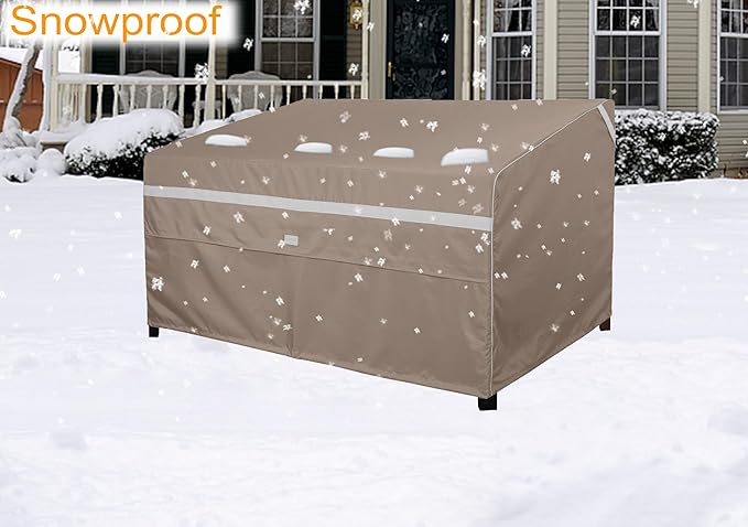 Heavy Duty Waterproof Outdoor Patio Loveseat Sofa Cover UV Resistant Patio Furniture Covers 2 Seater 79"W X 37"D X 33"H Dark Grey