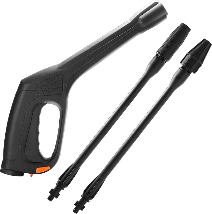 High Pressure Washer Gun Kit with Nozzle Wand, Locking Hose Design & Safety Trigger–Compatible with Portland Pulsar Powerwasher Taskforce Taskmaster ShopForce Electric Pressure Washers