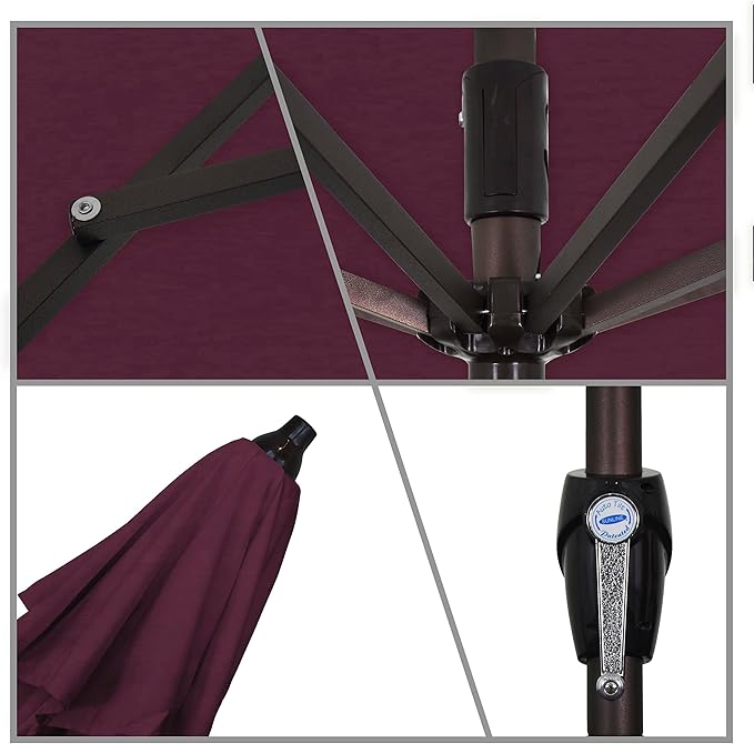 California Umbrella 9' Round Aluminum Patio Umbrella