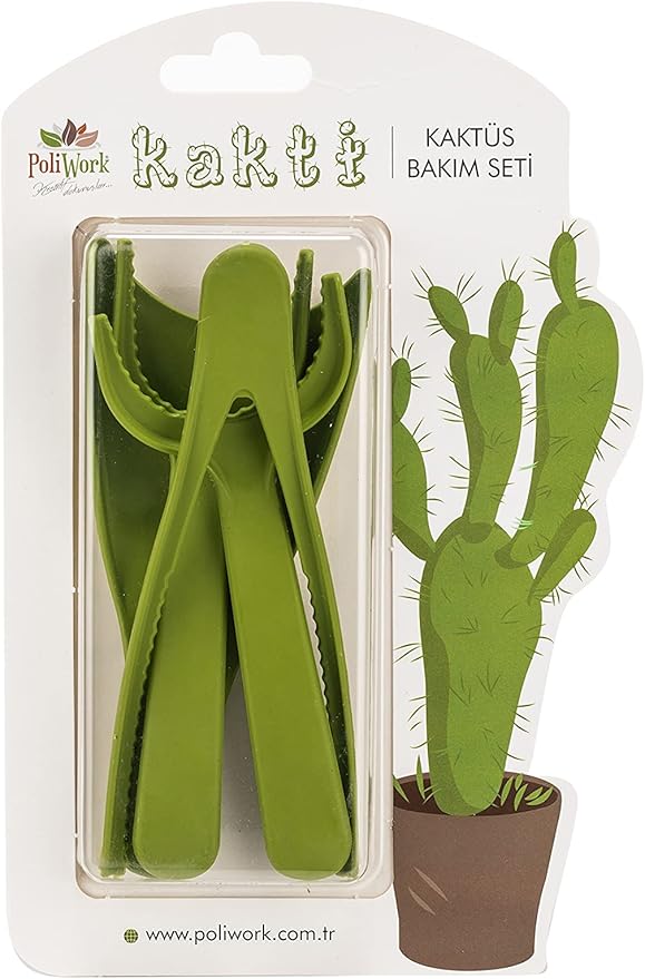 Mini Garden Hand Transplanting Set of 4 pc Succulent Cacti Cactus Tools Miniature Planting, Set for Fairy Garden, Potting, Houseplant, Bonsai Tools, Bonsai Kit, Shovel, Thong (Pink)