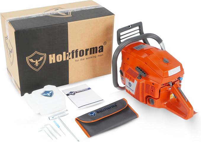 Holzfforma 118.8cc G3120 Gasoline Chain Saw Power Head Without Guide Bar and Saw Chain For Heavy-Duty Use