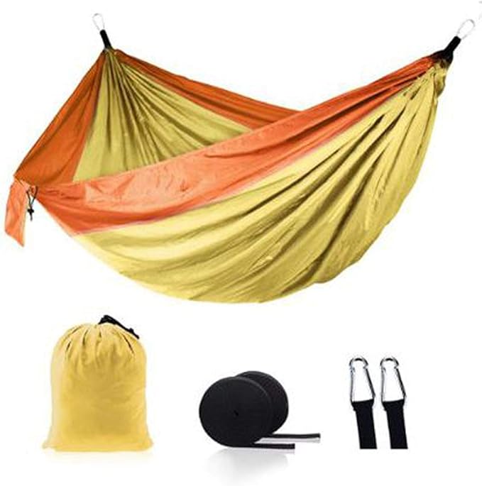 Ultralight Outdoor Camping Nylon Hammock Sleeping Swing Tree Bed Garden Backyard Furniture Hanging Double Hammock Chair Hanging Cushion 18