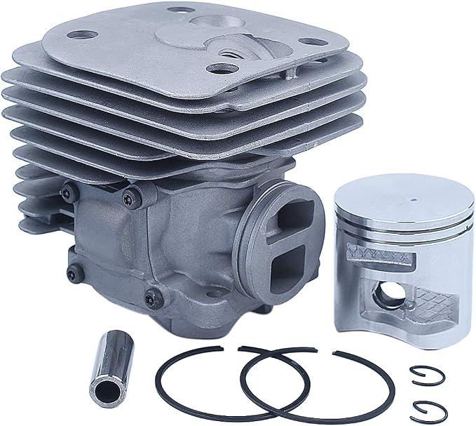 50MM Cylinder Piston Rings Kit For Husqvarna 372XP AND 365 X-TORQ Chainsaw Parts, 50MM Piston, Cylinder, 2X Piston Rings, 2XPiston Pin Clips, Piston Pin.