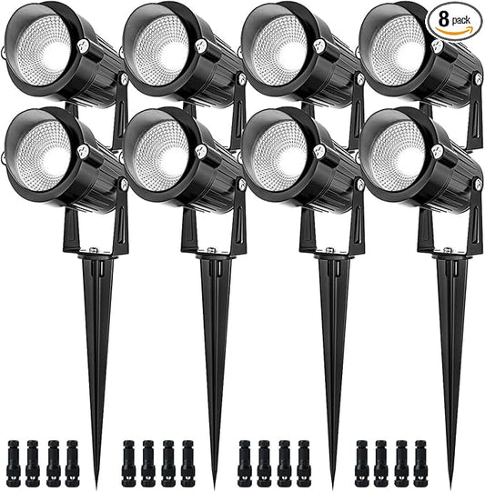 EAGLOD 5W Spot Lights Outdoor 5000K Daylight White Flag Pole Light 12V~24V AC/DC LED Landscape Spotlights, Waterproof Low Voltage Landscape Lighting for Yar (8)