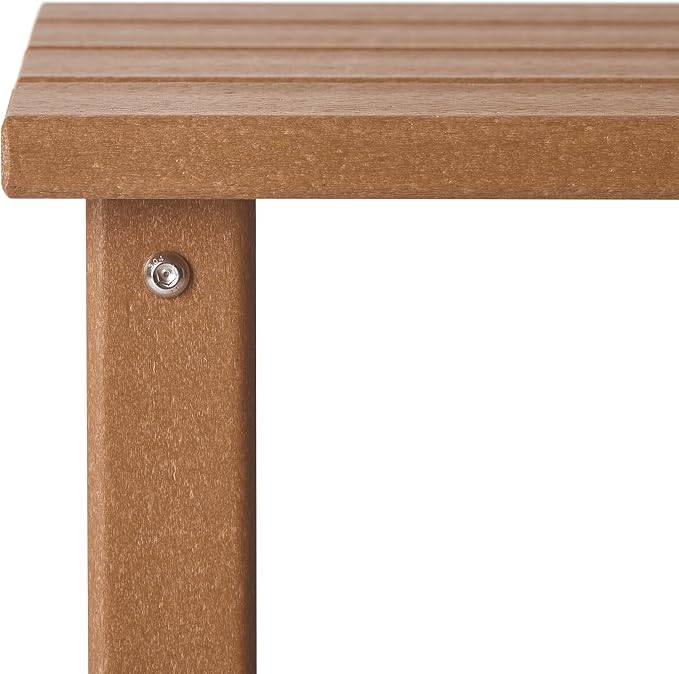 WestinTrends Malibu Square Outdoor Side Table for Adirondack Chair, Teak