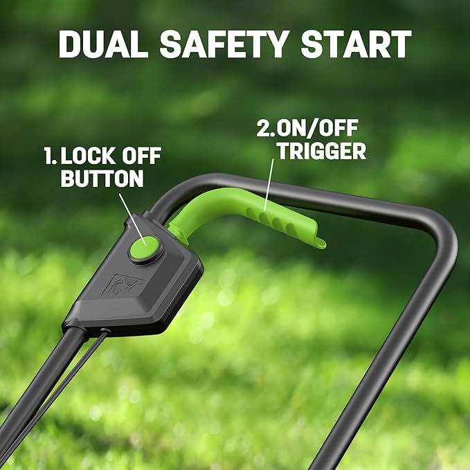 STEELITE 20V Electric Lawn Mower & String Trimmer Combo, 13-Inch Brushless Cordless Lawn Mower with 4.0Ah & 2.0Ah Batteries and Charger, Lightweight Push Mower & Cordless Edger