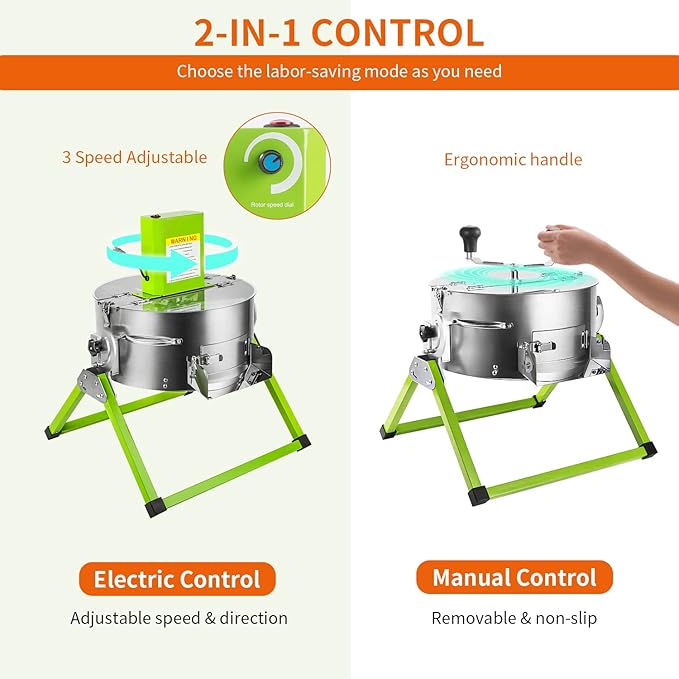 16 Inch Columnar Bud Leaf Trimmer Machine, Hydroponic Dry Wet Trimming Reaper Bowl with Sharp Stainless Steel Blade, Spin Cutting, for Plant Bud and Flower