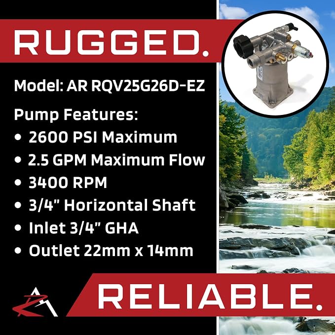 Annovi Reverberi Power Pressure Washer Water Pump & Spray KIT Excell Devilbiss WGC2425 / WGCH2225