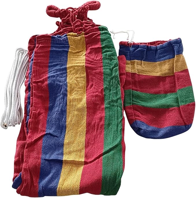Hammocks, Fabric with Tree Straps Stripe Hammock Pendant for Outdoor Indoor with Carry Bag,for Outside