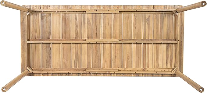 Christopher Knight Home Matera Acacia Wood Outdoor Dining Set for 8, 9 Piece Patio Dining Table and Chair Set, Wooden Outdoor Dining Armchair and Table Set with Removable Cushion, Light Teak+Beige
