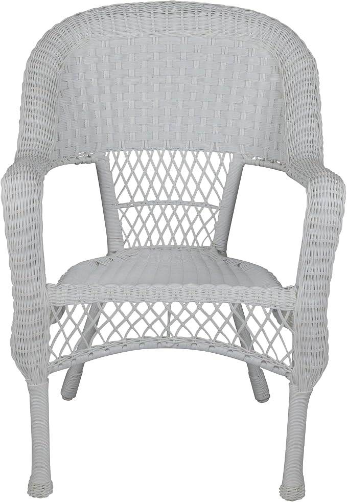 Northlight 7-Piece White Resin Wicker Outdoor Dining Set