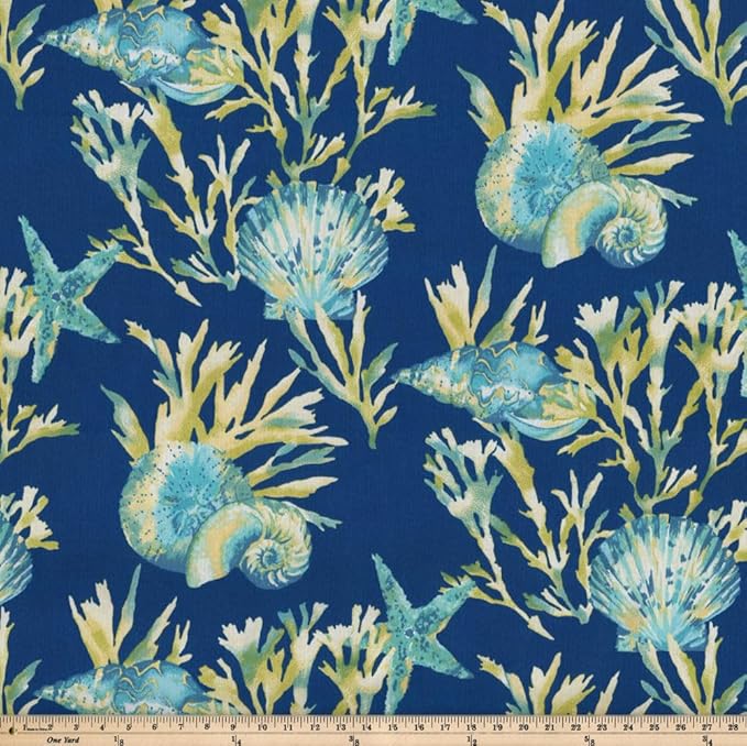 Pillow Perfect Outdoor/Indoor Throw Pillows, Accent - 16.5" x 16.5", Blue Daytrip Pacific 2 Count