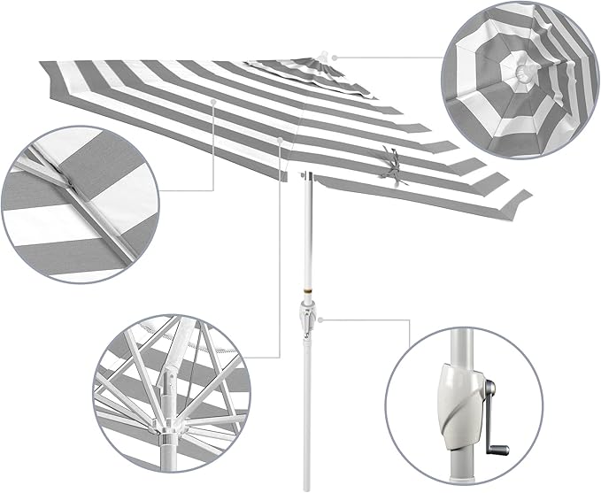 California Umbrella 9' Rd Aluminum Patio Umbrella
