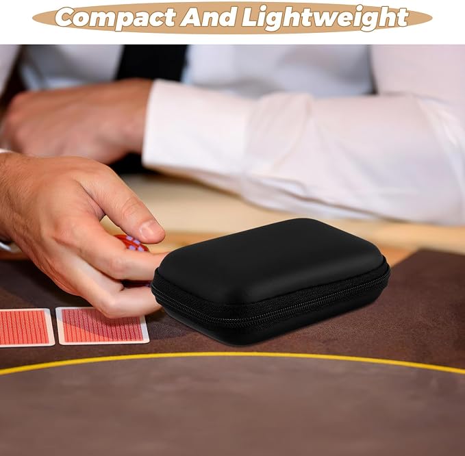SUPVOX Waterproof Playing Card Storage Box Portable Deck Storage Case with Card Holder for Outdoor Gaming and Camping