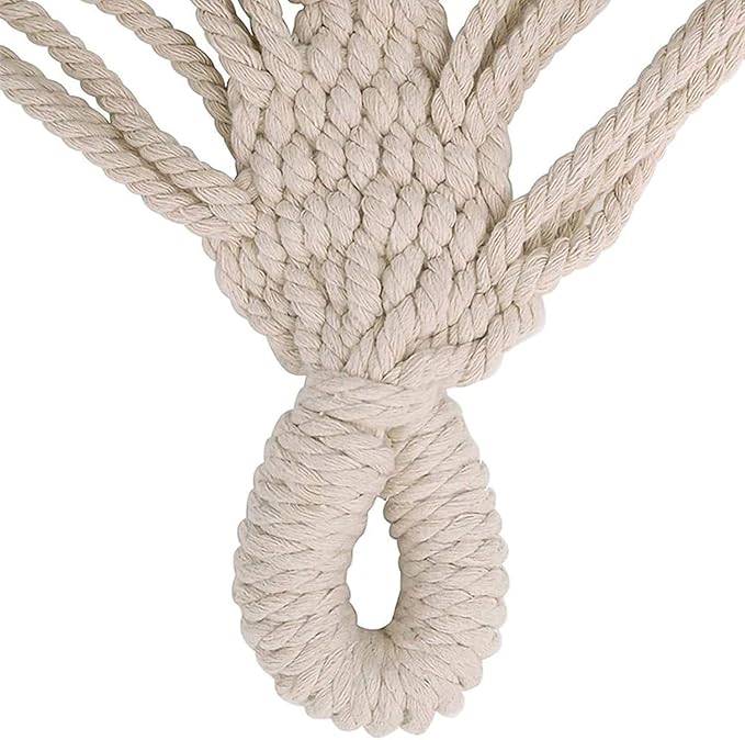 Camping Hammock Bed Outdoor Double Hammock Camping Rope Swing Chair Canvas Hammocks for Terrace Travel Hiking Indoor Home Decor Hammock Swing