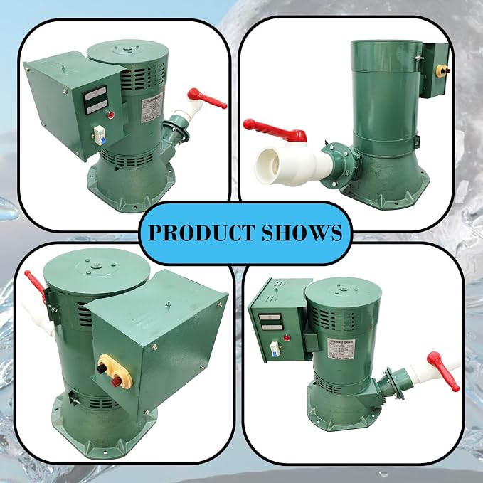 5KW Hydroelectric Generator Set Water Power Generator Automatic Voltage Regulation & Leakage Protection ≥15m/49FT Off-Grid Power Generator Pelton Turbine for Home/Rural Use 220V/60HZ