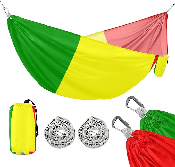 National Flag of Mali Hammocks with Portabl Carry Bag Backyard Hammock for Indoor Outdoor Patio