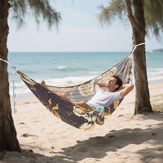 Glided Beasts Camping Hammock Fabric for Outside Patio Garden