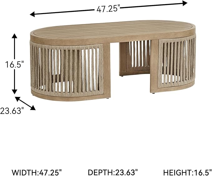Serena Shores - Rectangular Cocktail Table - Beige