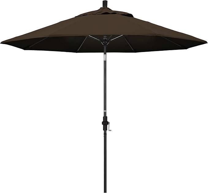 California Umbrella 9' Round Aluminum Pole Fiberglass Rib Market Umbrella