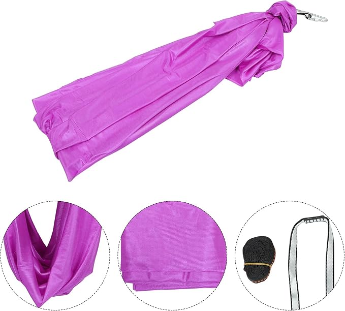 Balacoo Aerial Hammock Set for Home Use, 1.5m Purple Hammock with Seamless Design, Suitable for Indoor and Training