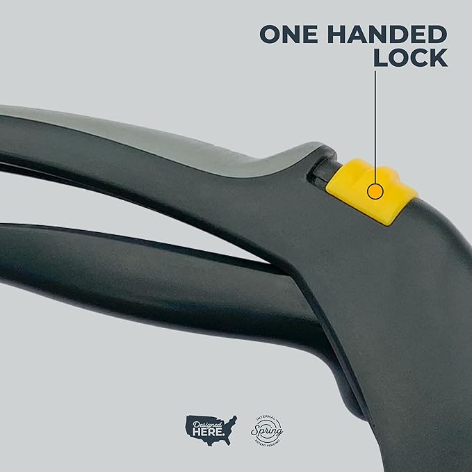 Woodland Tools Heavy Duty Rotating Grass Shears – 180 Degree Pivoting Head, Non Stick Steel Blades, Ergonomic Grip, Manual Grass Clippers for Trimming Around Beds, Walkways, and Edges
