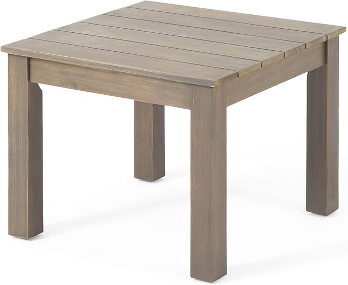 Christopher Knight Home Obreanna Outdoor End Table, Gray Finish