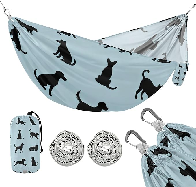 Pets Outdoor Hammock with Tree Straps for Outside Beach Patio Garden