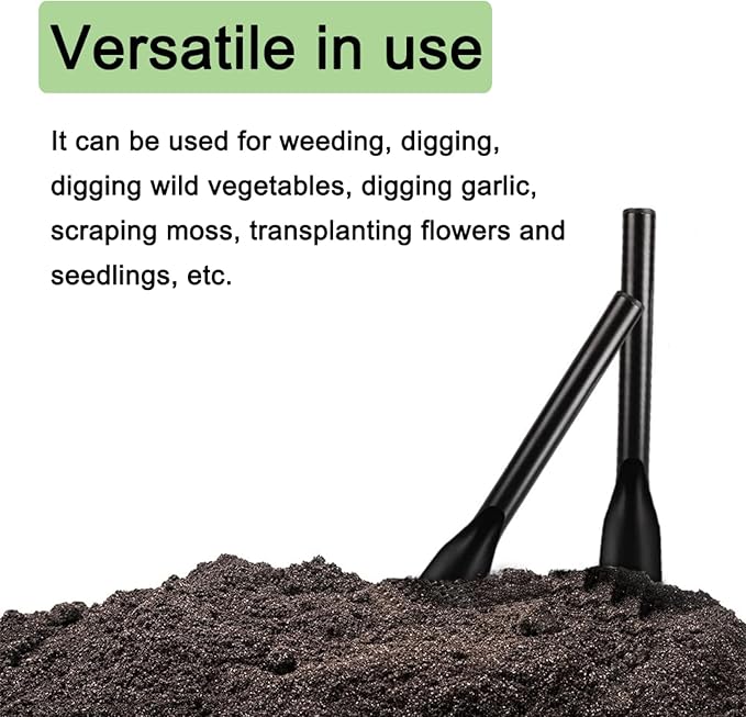 Garden Trowel Portable Gardening Shovel Hand Tool Ergonomically Designed for Weeding, Digging, Digging Wild Vegetables(Stainless Steel Shovel Set)
