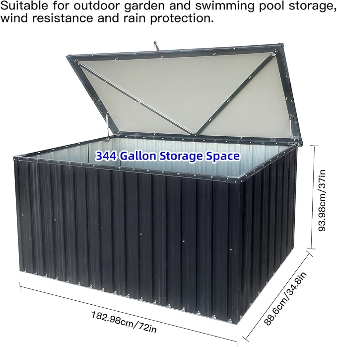 Metal Storage Box Store Large Out Door Use
