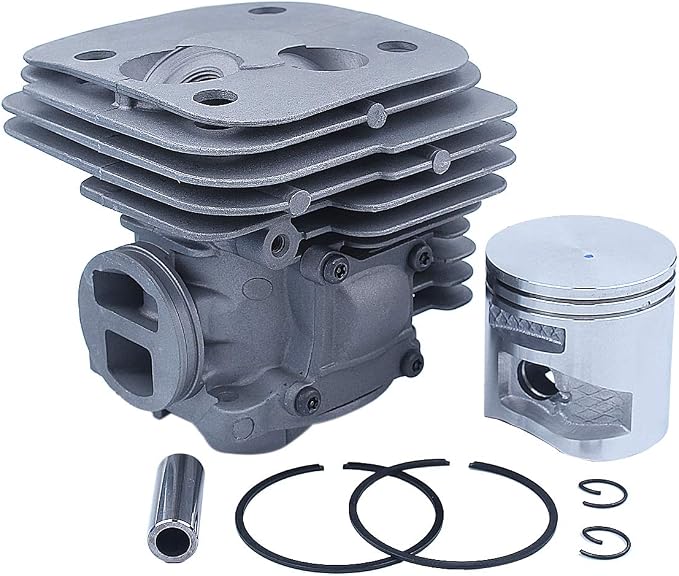 50MM Cylinder Piston Rings Kit For Husqvarna 372XP AND 365 X-TORQ Chainsaw Parts, 50MM Piston, Cylinder, 2X Piston Rings, 2XPiston Pin Clips, Piston Pin.